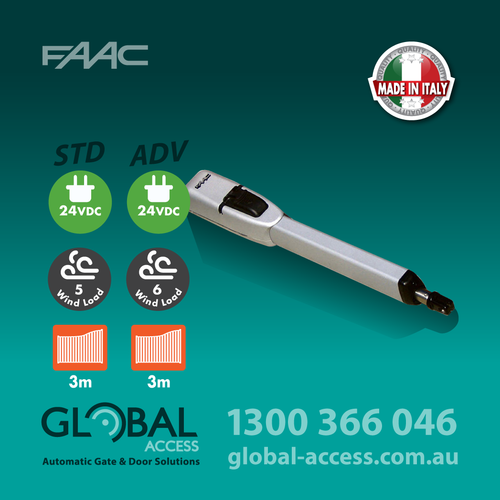 FAAC 415 LONG 24V ELECTRIC SWING GATE MOTOR – STANDARD & ADVANCED